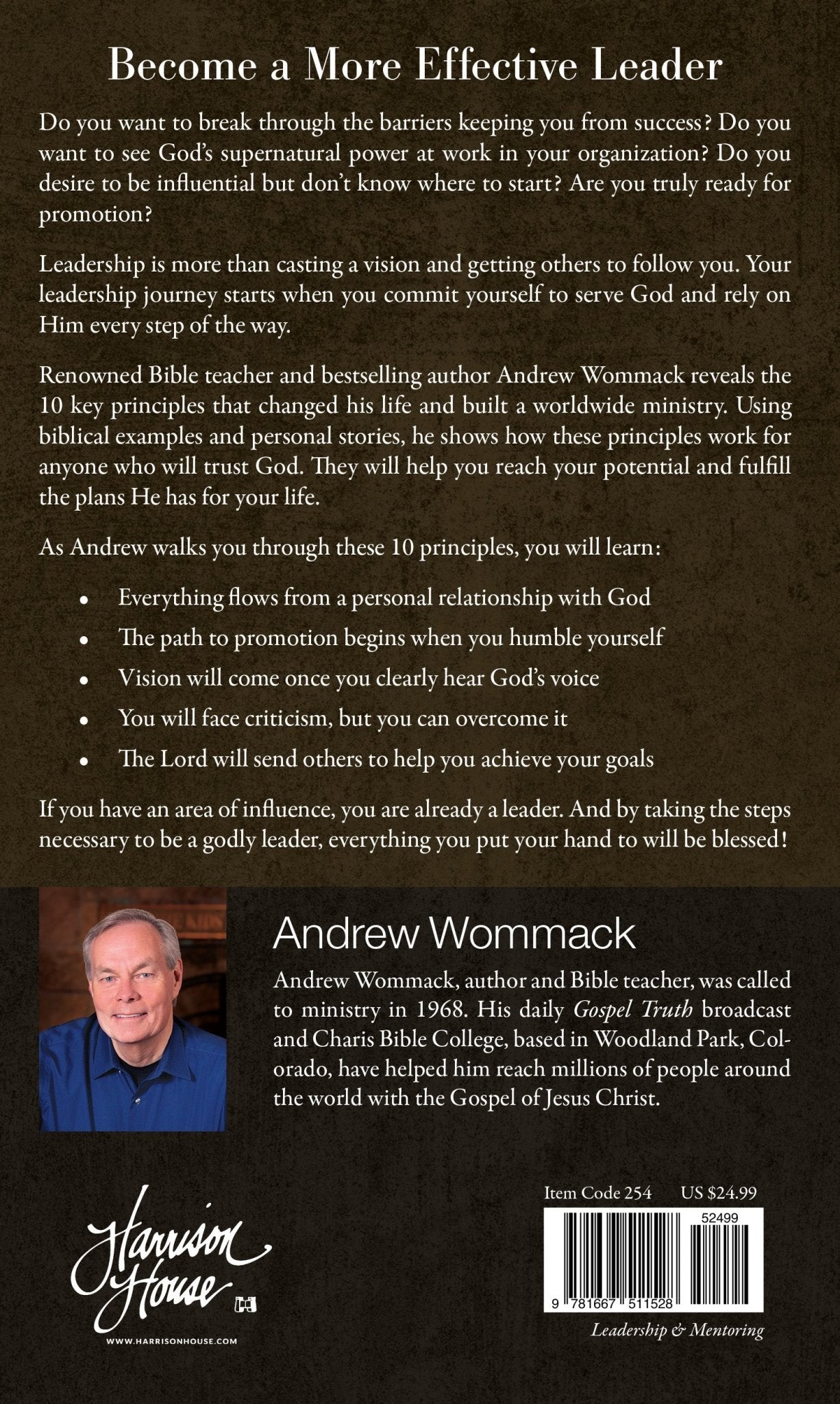 10 Principles of Godly Leadership Hardcover – June 3, 2025 - Faith & Flame - Books and Gifts - Harrison House - 9781667511528