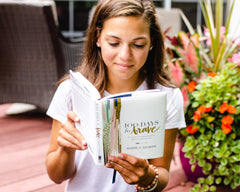 100 Days to Brave: Devotions for Unlocking Your Most Courageous Self Hardcover – October 24, 2017 - Faith & Flame - Books and Gifts - ZONDERVAN - 9780310089629