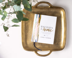 100 Days to Brave: Devotions for Unlocking Your Most Courageous Self Hardcover – October 24, 2017 - Faith & Flame - Books and Gifts - ZONDERVAN - 9780310089629