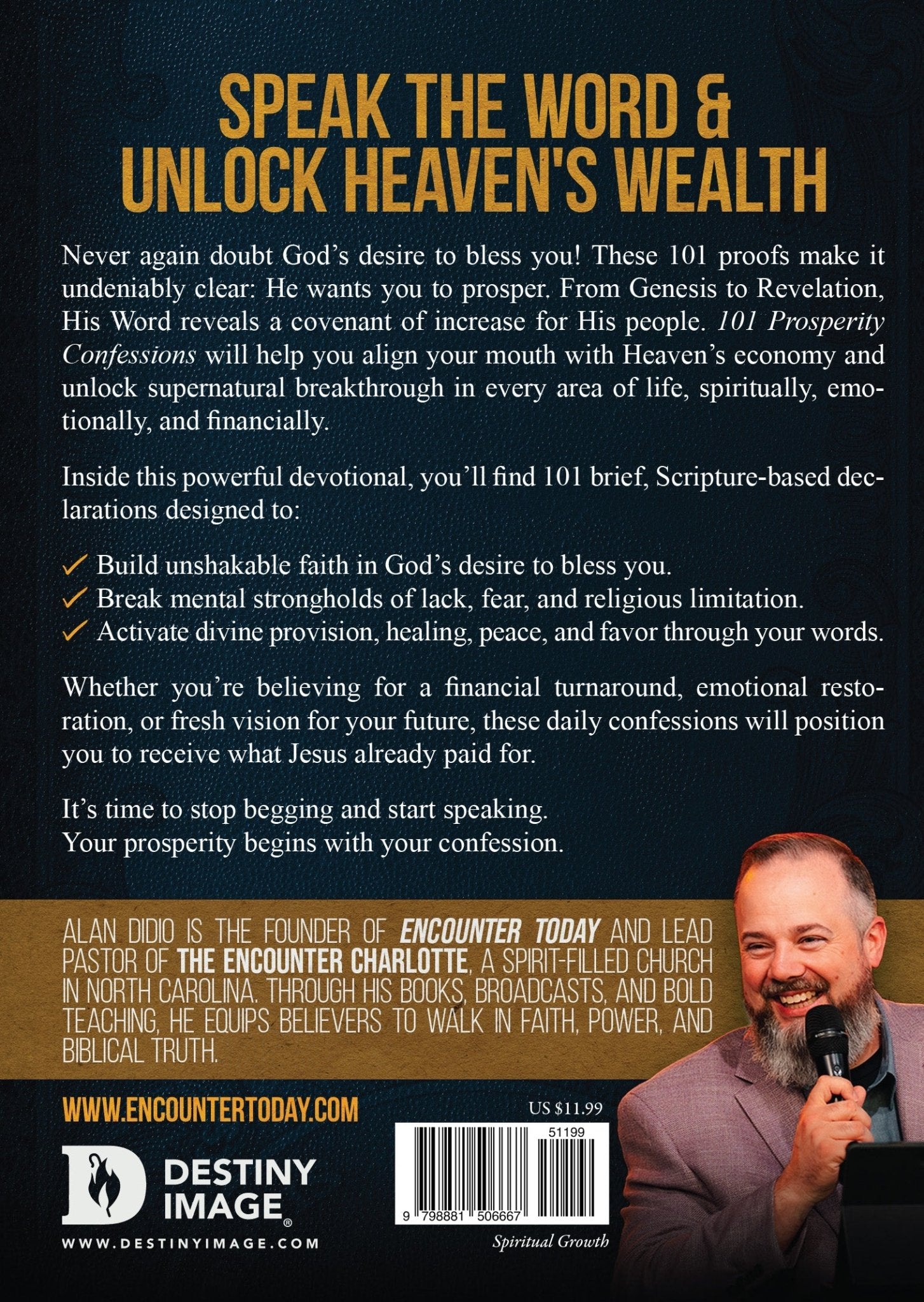 101 Prosperity Confessions: Daily Decrees That Release God's Abundance – November 4, 2025 - Faith & Flame - Books and Gifts - Destiny Image - 9798881506667