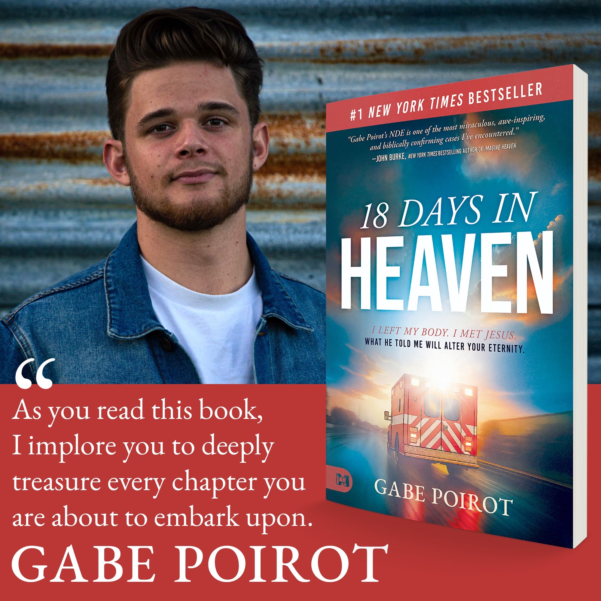 18 Days in Heaven: I Left My Body. I Met Jesus. What He Told Me Will Wreck You – April 7, 2026 - Faith & Flame - Books and Gifts - Harrison House - 9781667512549