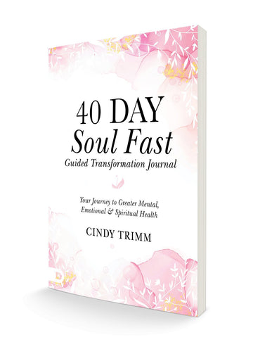 40 Day Soul Fast Guided Transformation Journal: Your Journey to Greater Mental, Emotional, and Spiritual Health Paperback – December 5, 2023 - Faith & Flame - Books and Gifts - Cindy Trimm - 9780768475432