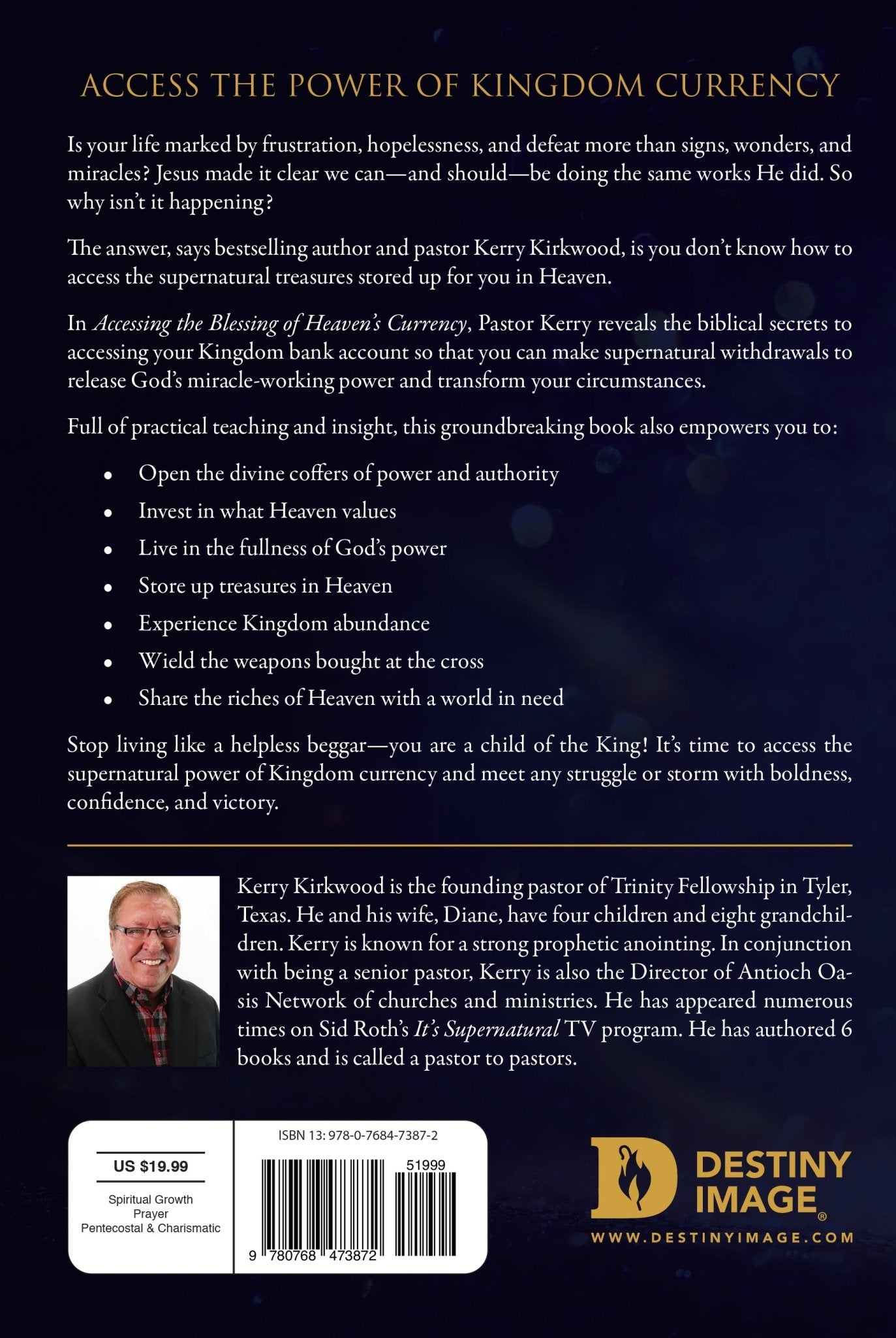 Accessing the Blessing of Heaven's Currency: Withdrawing Power from Your Heavenly Account for Answered Prayers Paperback – August 1, 2023 - Faith & Flame - Books and Gifts - Destiny Image - 9780768473872