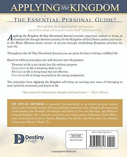 Applying the Kingdom 40 Day Devo /Journal - Faith & Flame - Books and Gifts - Destiny Image - 9780768426717