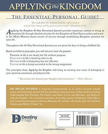 Applying the Kingdom 40 Day Devo /Journal - Faith & Flame - Books and Gifts - Destiny Image - 9780768426717
