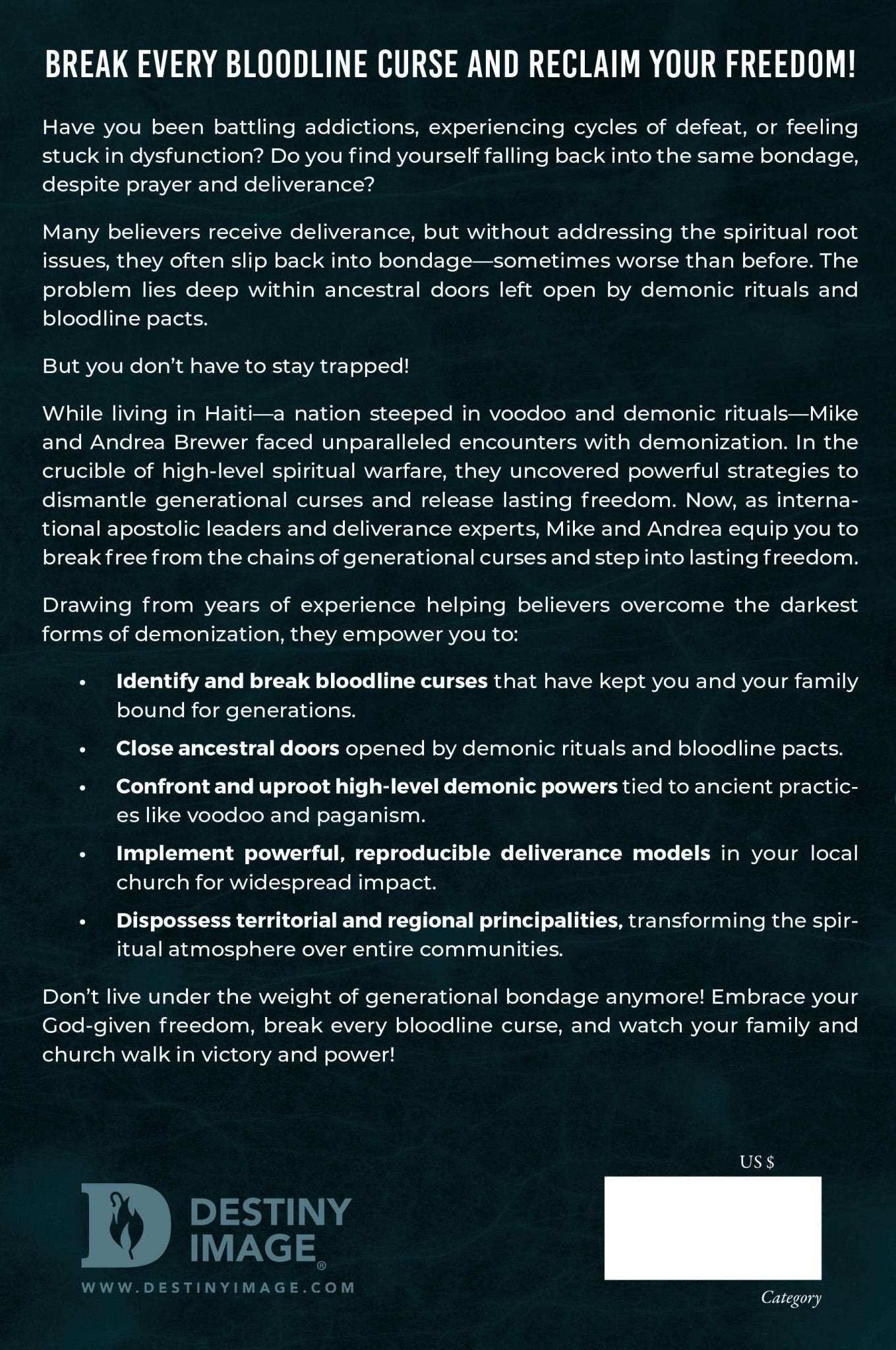 Bloodline Deliverance: How to Set Yourself, Your Family, and Your Bloodline Free from Demons and Curses Paperback – October 7, 2025 - Faith & Flame - Books and Gifts - Destiny Image - 9798881503437