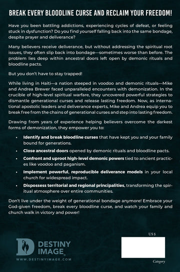 Bloodline Deliverance: How to Set Yourself, Your Family, and Your Bloodline Free from Demons and Curses Paperback – October 7, 2025 - Faith & Flame - Books and Gifts - Destiny Image - 9798881503437