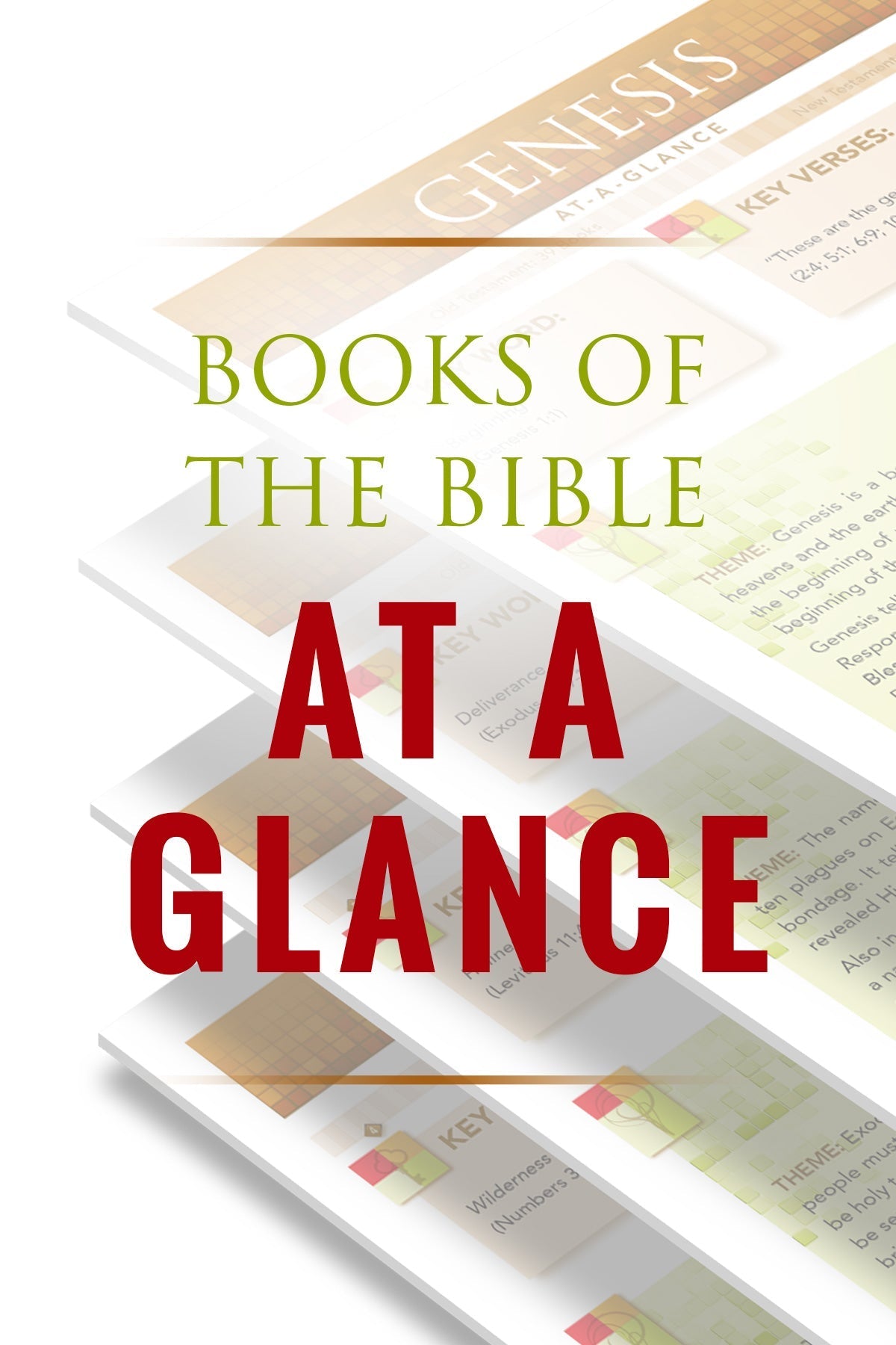 Books of the Bible At-A-Glance - Free Bible Summary Pages (PDF) - Faith & Flame - Books and Gifts - Nori Media Group - DIFIDD