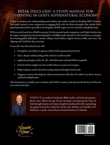 Breaking Hell's Economy Study Manual: Your Guide to Last - Days Supernatural Provision Paperback – December 3, 2024 - Faith & Flame - Books and Gifts - Harrison House - 9781667509488