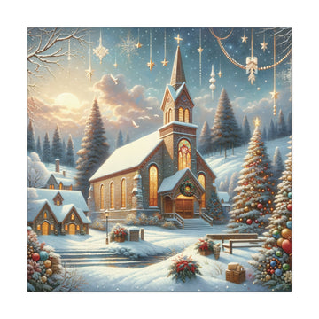 Christmas Celebration Matte Canvas - Faith & Flame - Books and Gifts - Printify -