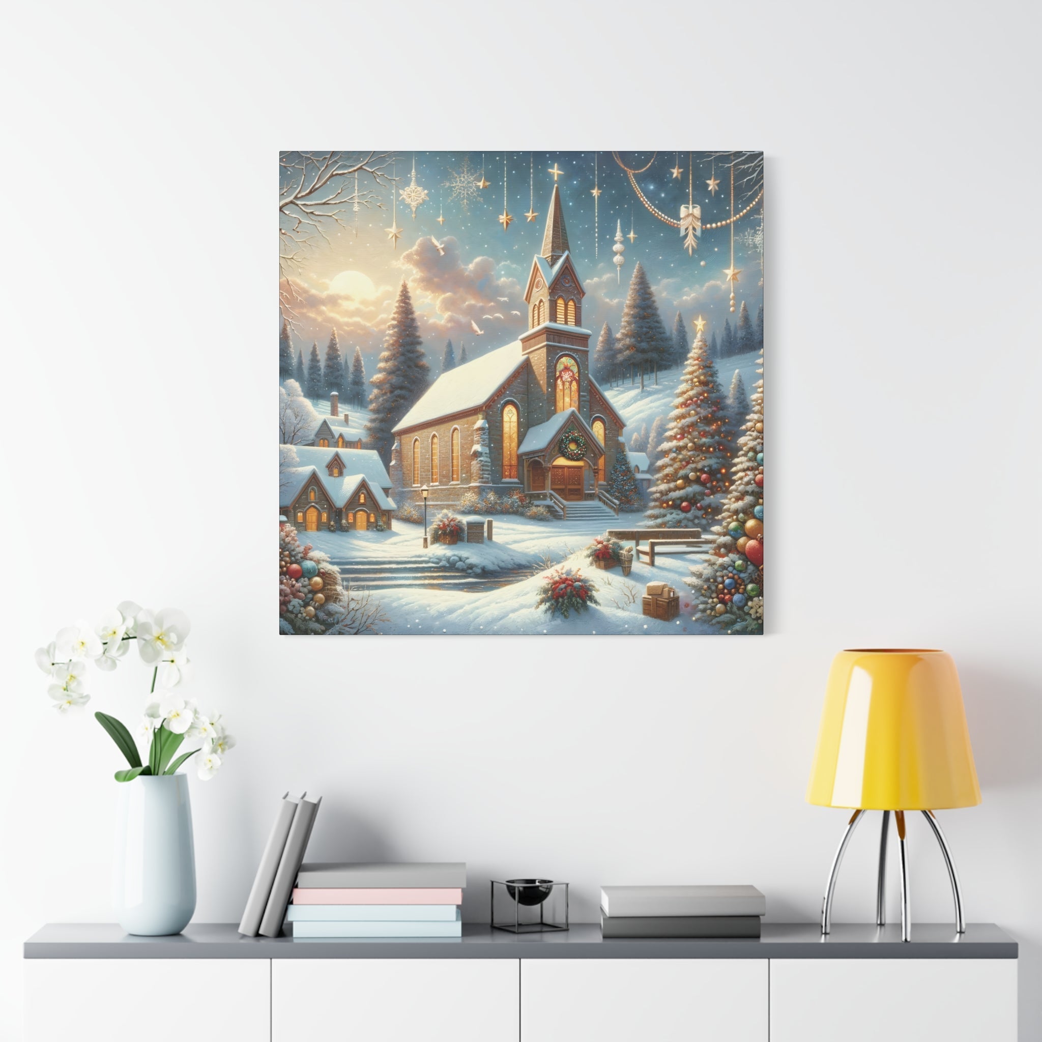 Christmas Celebration Matte Canvas - Faith & Flame - Books and Gifts - Printify -