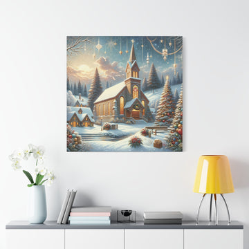 Christmas Celebration Matte Canvas - Faith & Flame - Books and Gifts - Printify -