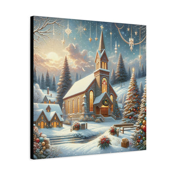 Christmas Celebration Matte Canvas - Faith & Flame - Books and Gifts - Printify -