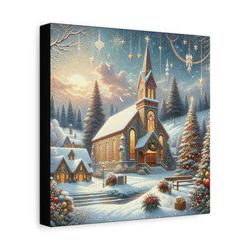Christmas Celebration Matte Canvas - Faith & Flame - Books and Gifts - Printify -