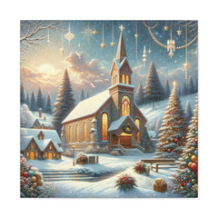Christmas Celebration Matte Canvas - Faith & Flame - Books and Gifts - Printify -