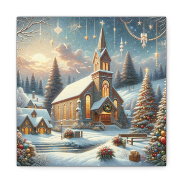 Christmas Celebration Matte Canvas - Faith & Flame - Books and Gifts - Printify -