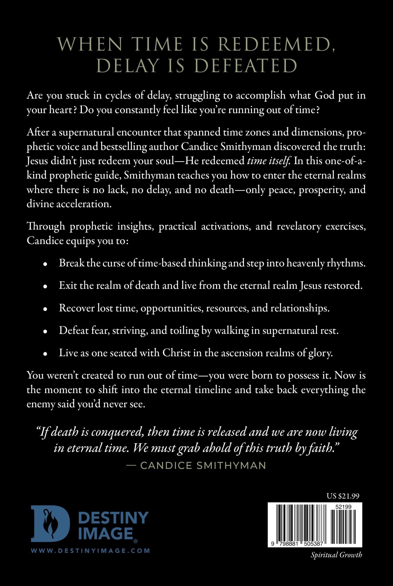 Cracking the Time Code: Step Into Supernatural Acceleration, Stop Cycles of Delay, and Secure God's Promises Today – January 6, 2026 - Faith & Flame - Books and Gifts - Destiny Image - 9798881505387