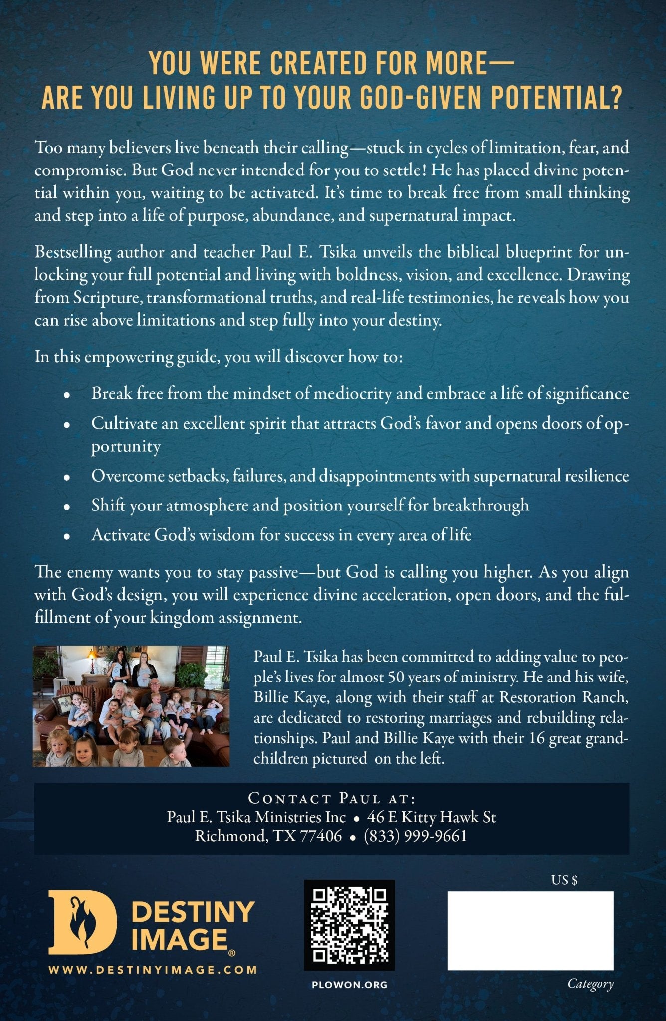 Created for More - December 2, 2025 - Faith & Flame - Books and Gifts - Destiny Image - 9798881505325