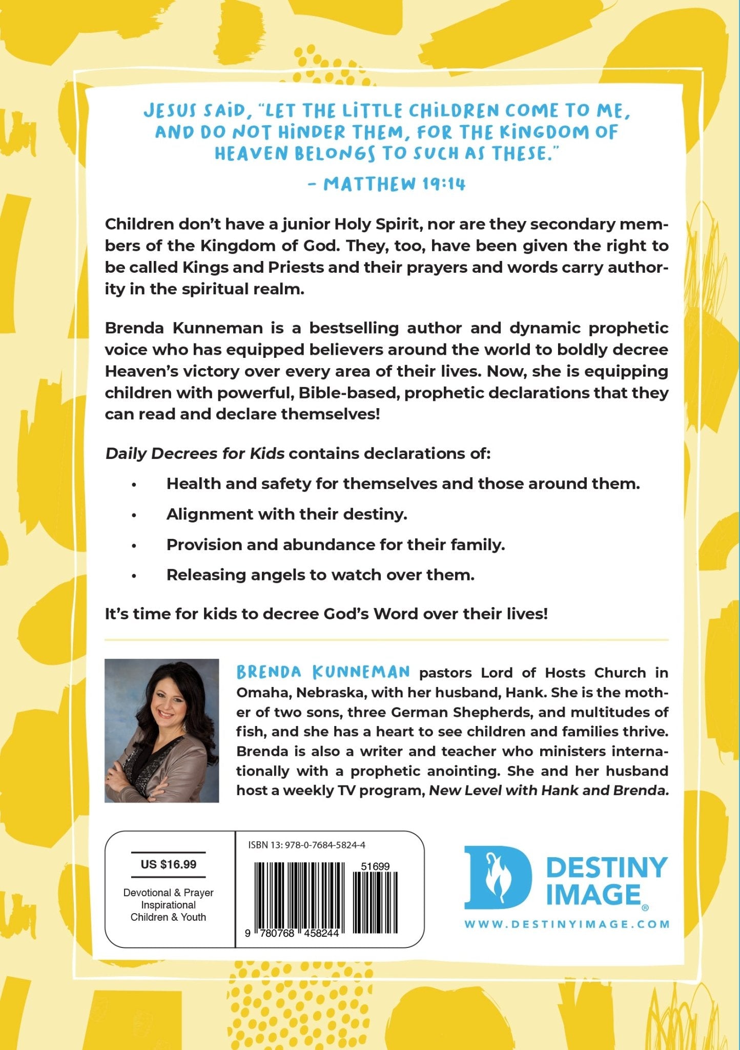 Daily Decrees for Kids: Big Things Happen When Kids Speak God's Promises (Paperback) - Faith & Flame - Books and Gifts - Destiny Image - 9780768458244