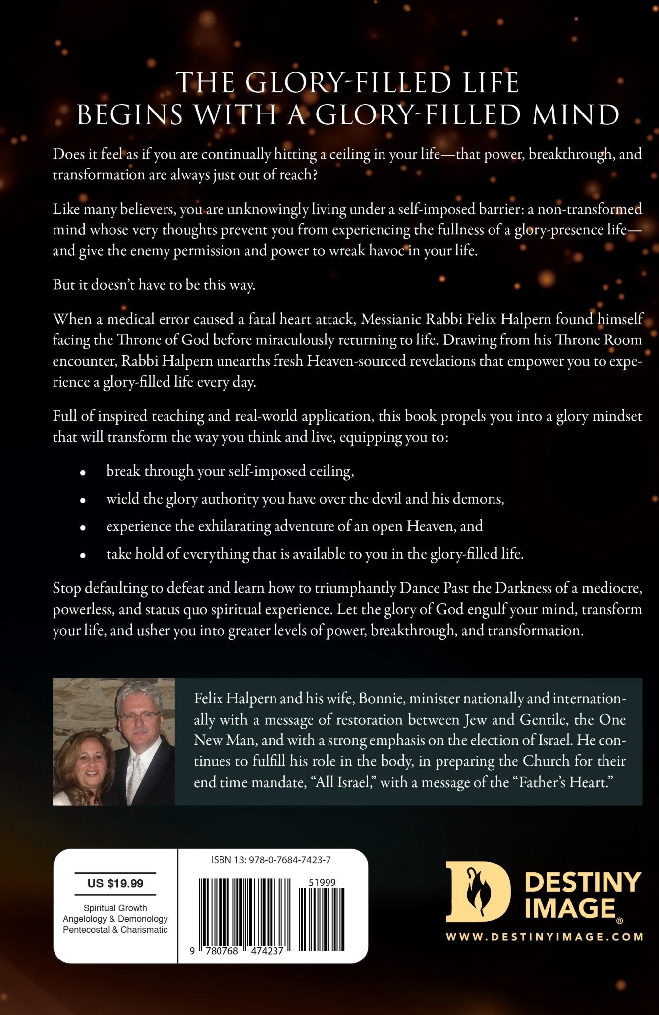 Dancing Past the Darkness: The Glory Mindset Paperback – April 4, 2023 - Faith & Flame - Books and Gifts - Destiny Image - 9780768474237