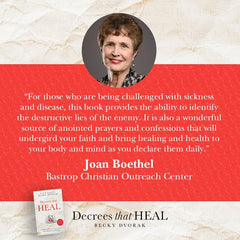 Decrees that Heal: Prophetic Prayers and Declarations That Bring Divine Healing Paperback – January 2, 2024 - Faith & Flame - Books and Gifts - Destiny Image - 9780768475807