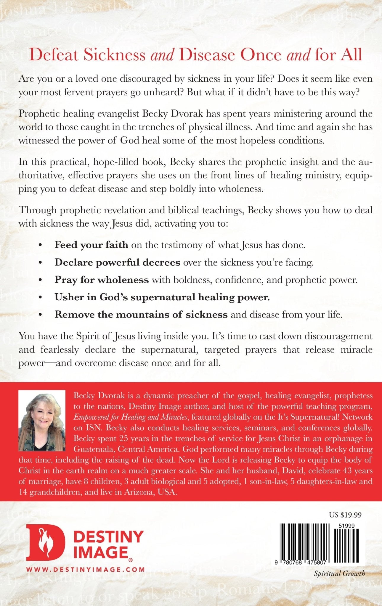 Decrees that Heal: Prophetic Prayers and Declarations That Bring Divine Healing Paperback – January 2, 2024 - Faith & Flame - Books and Gifts - Destiny Image - 9780768475807