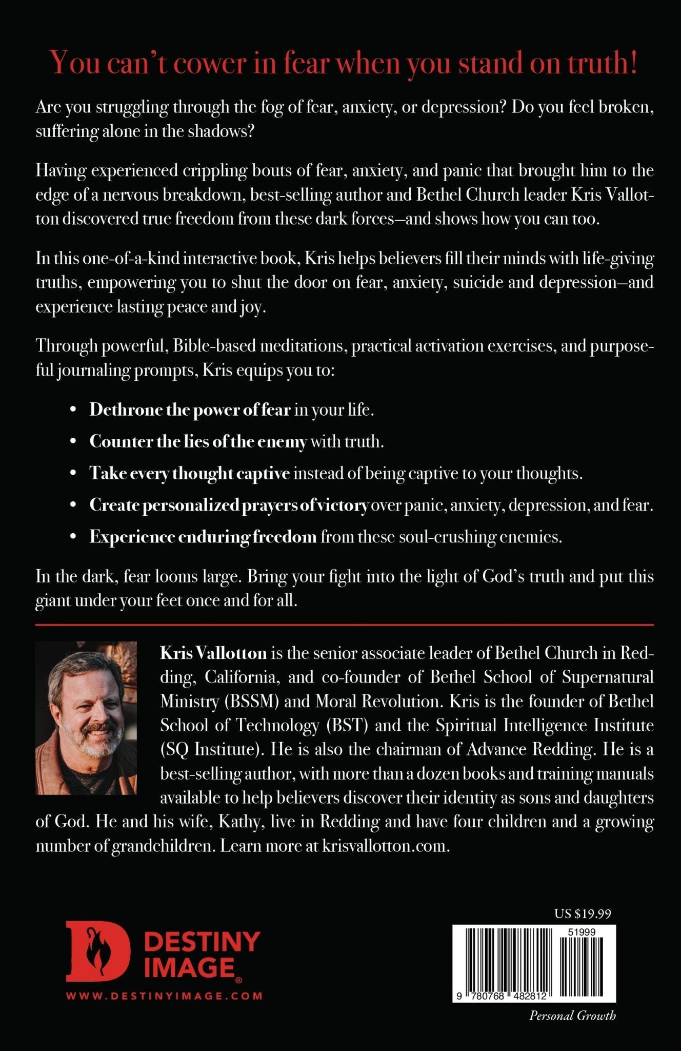 Deliver Us from Evil: A 40 Day Journey Out of Fear, Anxiety and Depression Paperback – February 4, 2025 - Faith & Flame - Books and Gifts - Destiny Image - 9780768482812