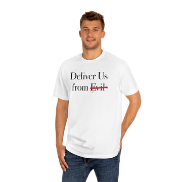 Deliver us From Evil T-Shirt - Faith & Flame - Books and Gifts - Faith & Flame - 