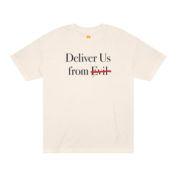 Deliver us From Evil T-Shirt - Faith & Flame - Books and Gifts - Faith & Flame - 