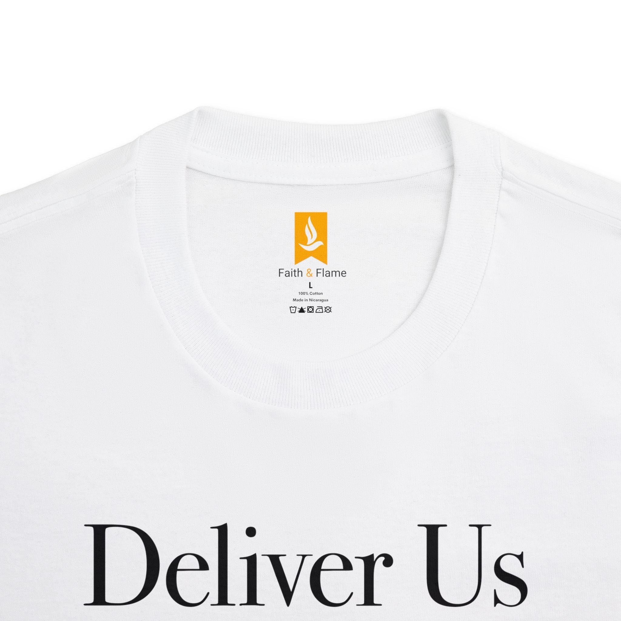Deliver us From Evil T-Shirt - Faith & Flame - Books and Gifts - Faith & Flame - 