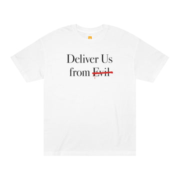 Deliver us From Evil T-Shirt - Faith & Flame - Books and Gifts - Faith & Flame - 