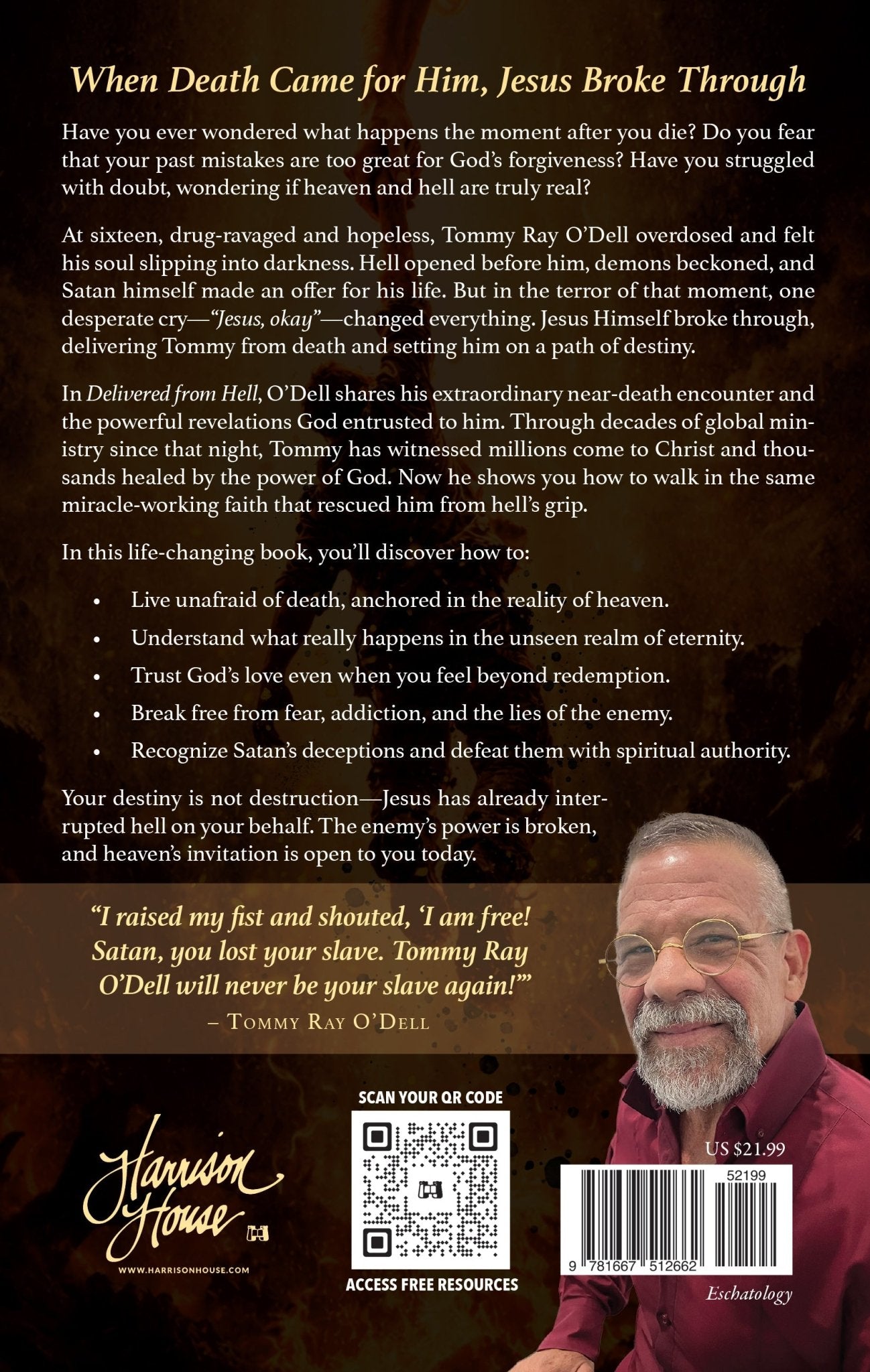 Delivered from Hell: What Dying Taught Me about Living in Faith and Power – June 2, 2026 - Faith & Flame - Books and Gifts - Harrison House - 9781667512662