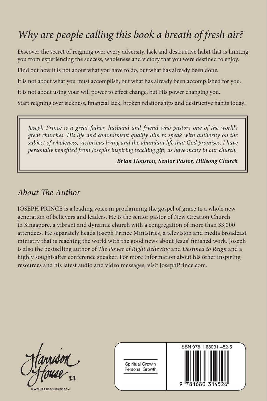 Destined to Reign Anniversary Edition: The Secret to Effortless Success, Wholeness, and Victorious Living - Faith & Flame - Books and Gifts - Harrison House - 9781680314526