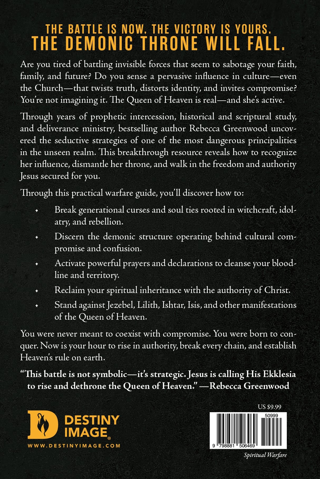 Dethroning Principalities and Powers: Strategic Warfare Prayers and Declarations for Breaking Strongholds - July 7, 2026 - Faith & Flame - Books and Gifts - Destiny Image - 9798881507251