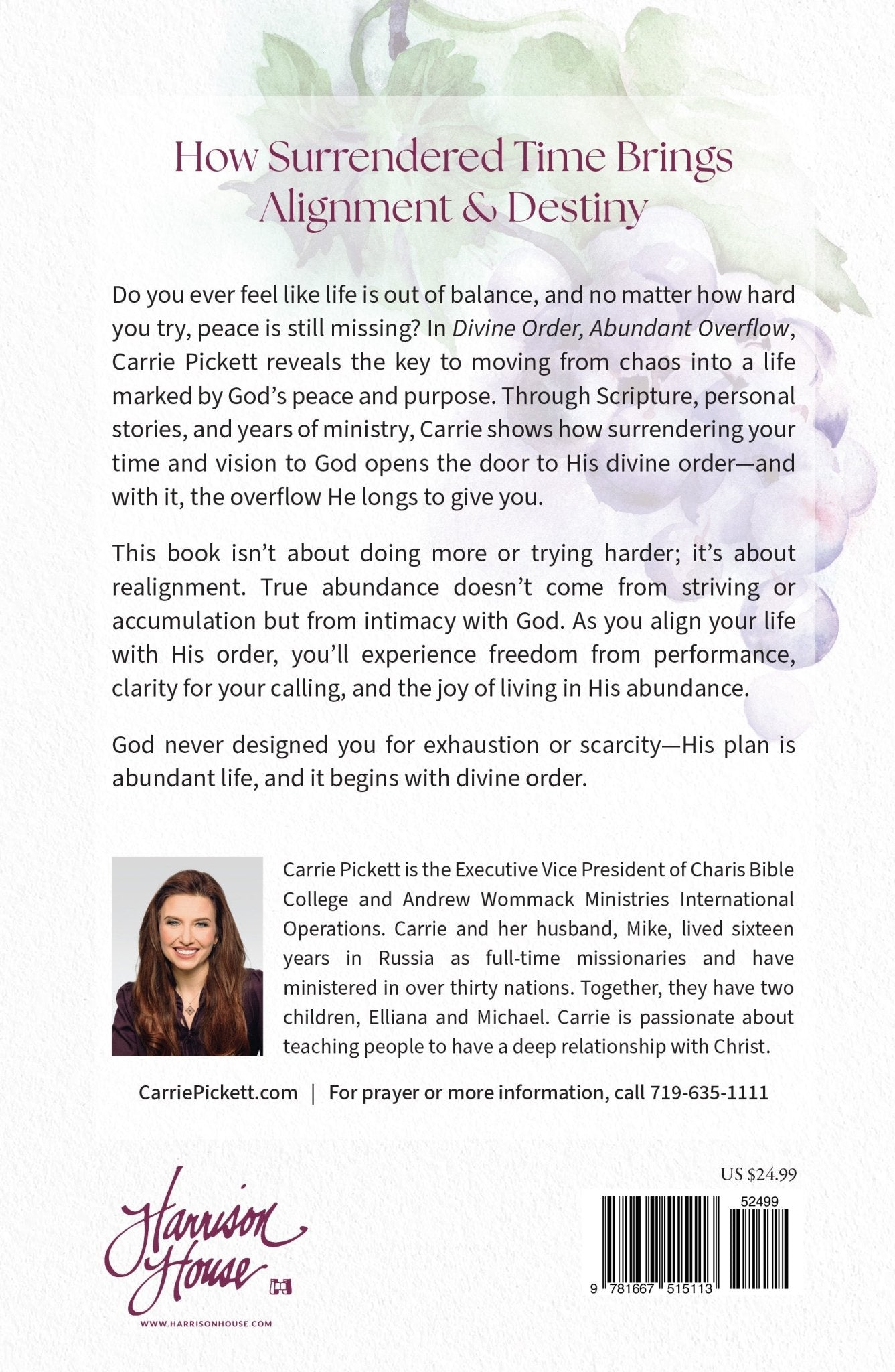 Divine Order, Abundant Overflow - June 1, 2026 - Faith & Flame - Books and Gifts - Harrison House - 9781667515113
