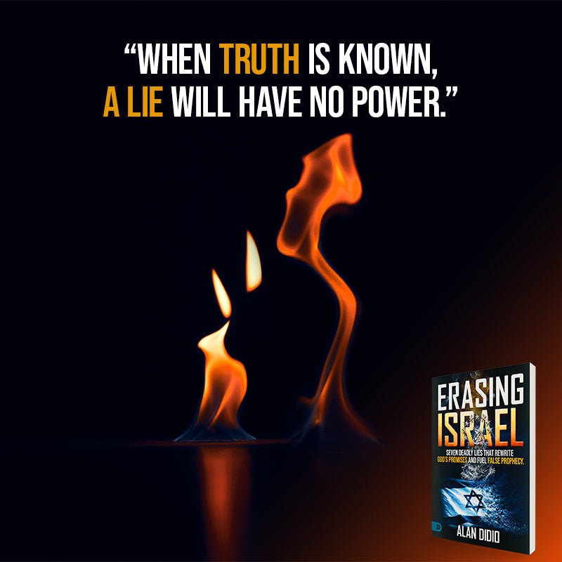 Erasing Israel: 7 Deadly Lies That Rewrite God's Promises and Fuel False Prophecy Paperback – July 2026 - Faith & Flame - Books and Gifts - Destiny Image - 9798881510084