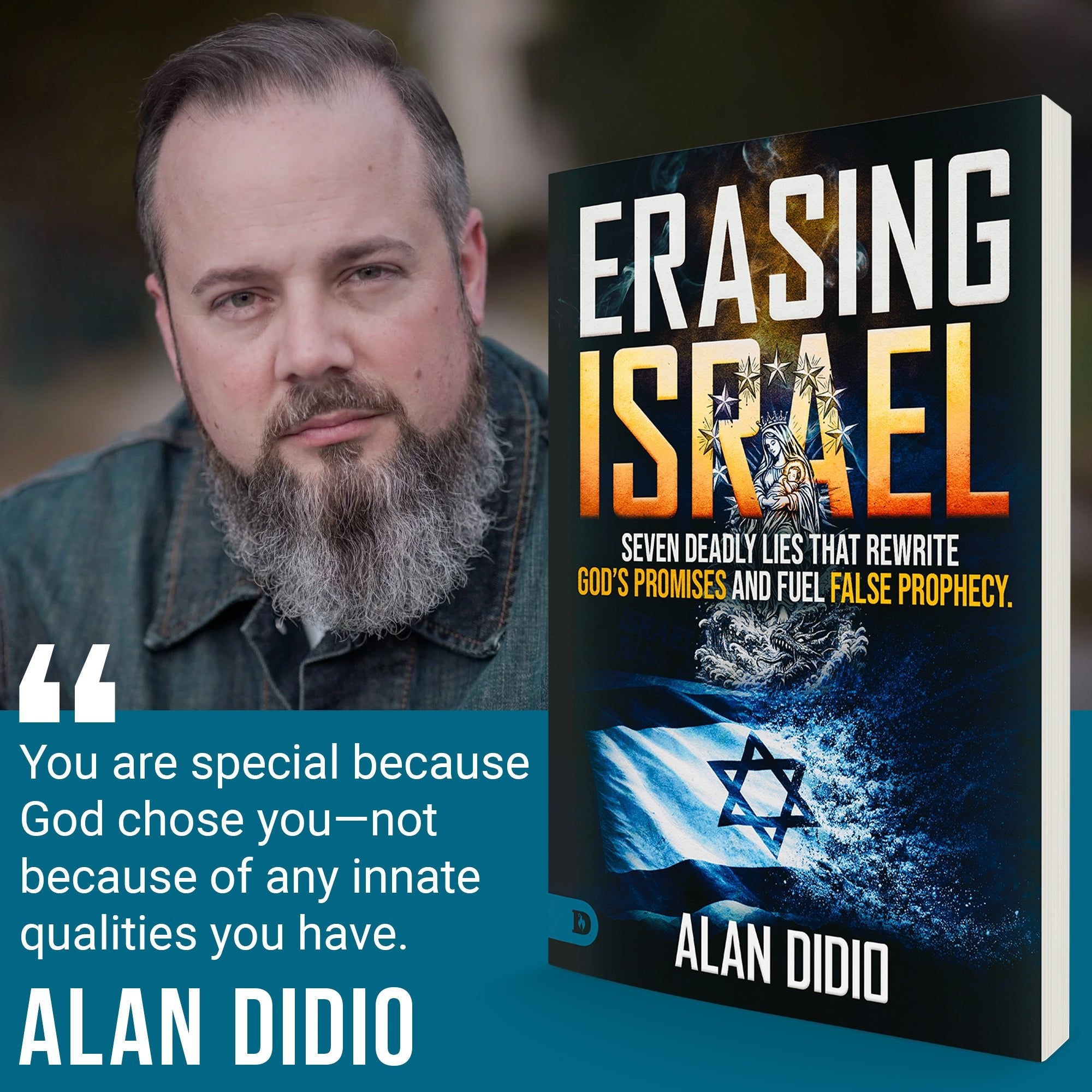 Erasing Israel: 7 Deadly Lies That Rewrite God's Promises and Fuel False Prophecy Paperback – July 2026 - Faith & Flame - Books and Gifts - Destiny Image - 9798881510084