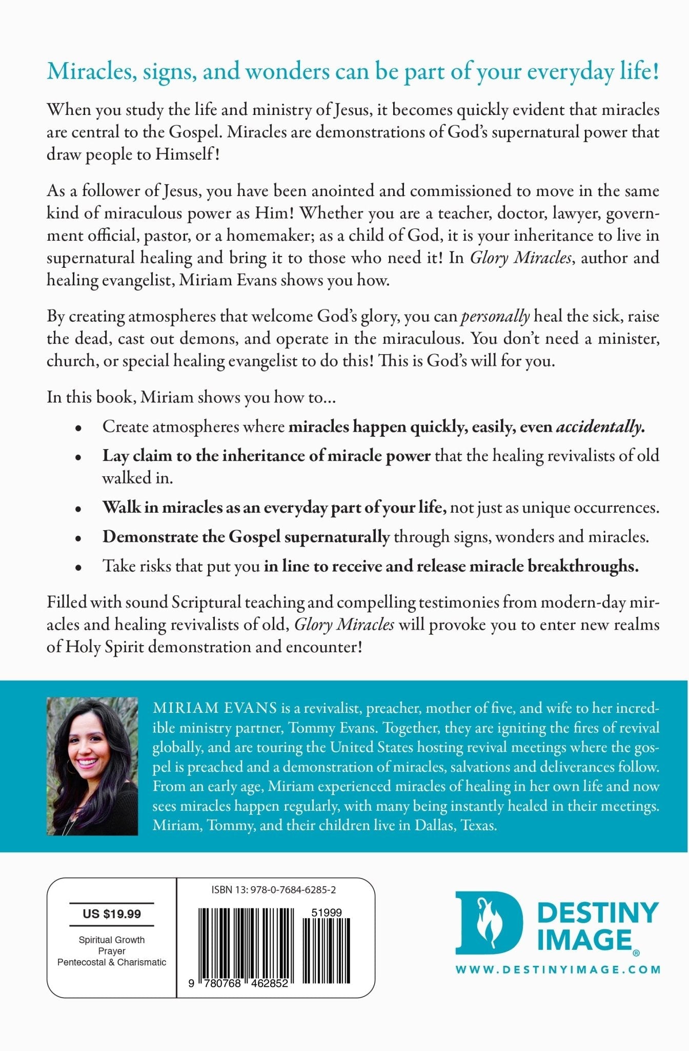 Glory Miracles: Creating Atmospheres for the Power of God to Flow Paperback – November 15, 2022 - Faith & Flame - Books and Gifts - Destiny Image - 9780768462852