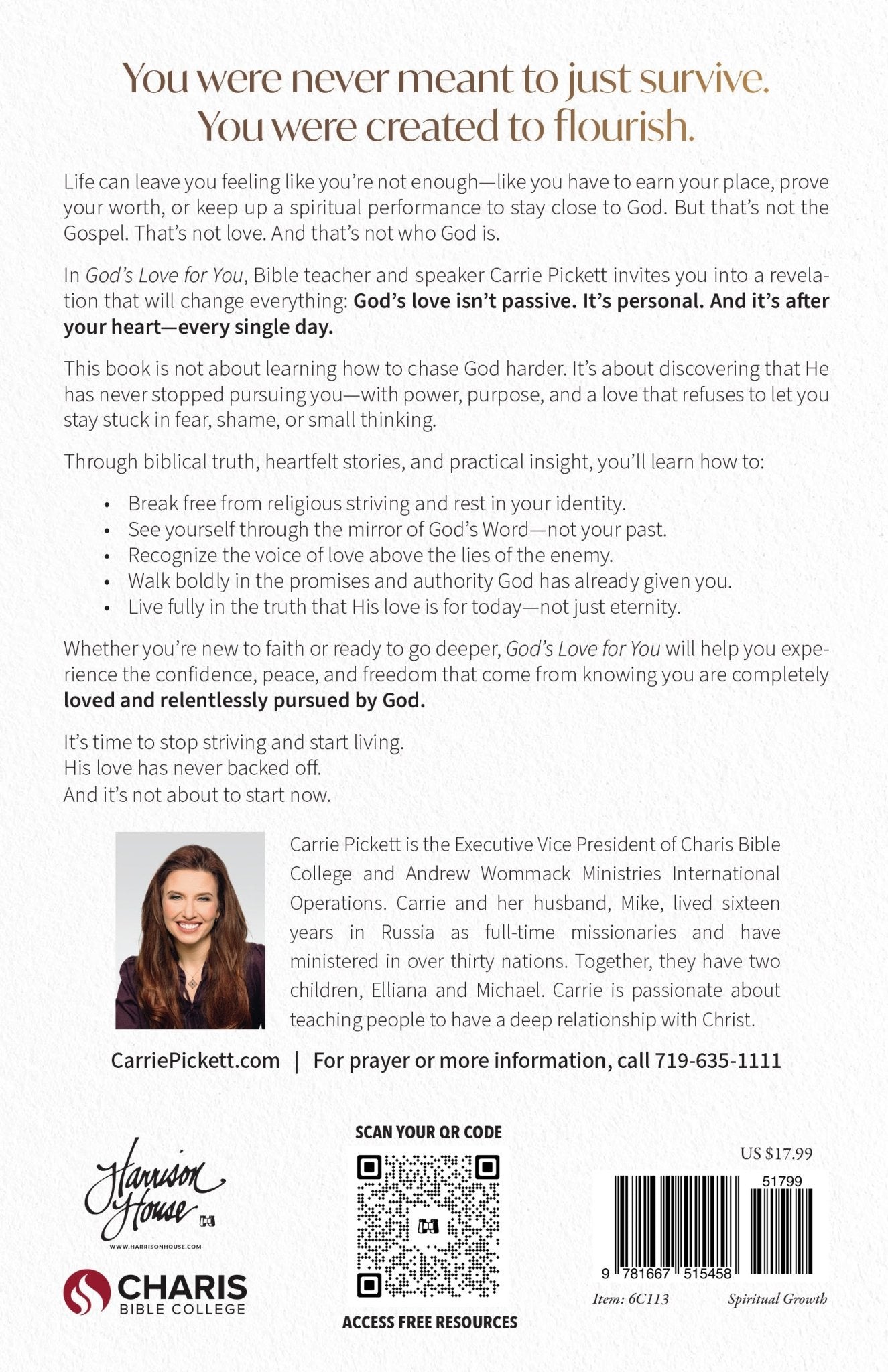 God's Love for You: It's Not Your Love for God - September 2026 - Faith & Flame - Books and Gifts - Harrison House - 9781667515458