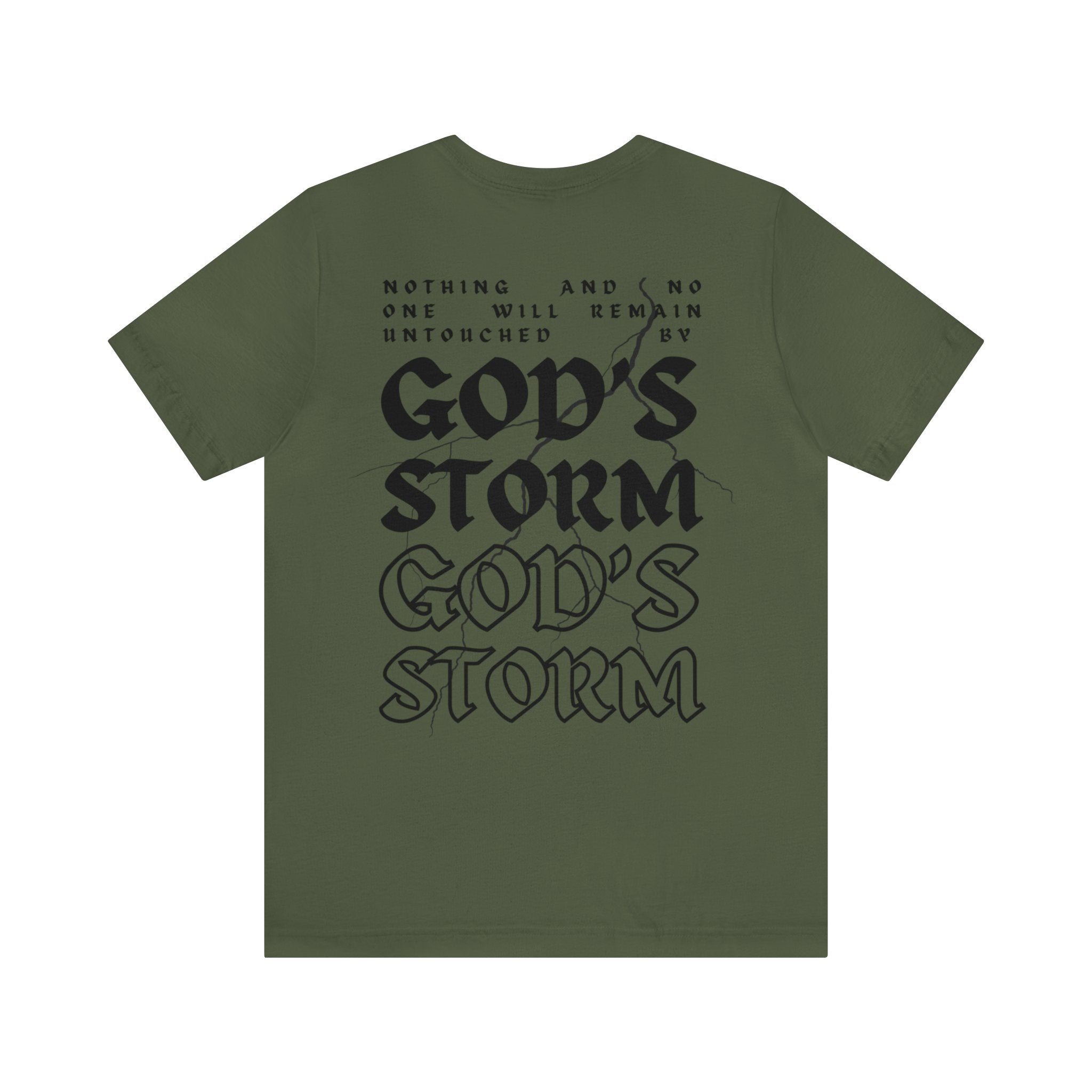 God's Storm T-shirt - Faith & Flame - Books and Gifts - Printify -
