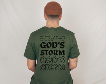God's Storm T-shirt - Faith & Flame - Books and Gifts - Printify -