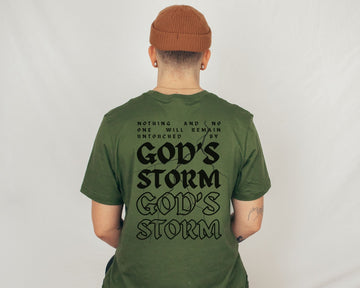 God's Storm T-shirt - Faith & Flame - Books and Gifts - Printify -