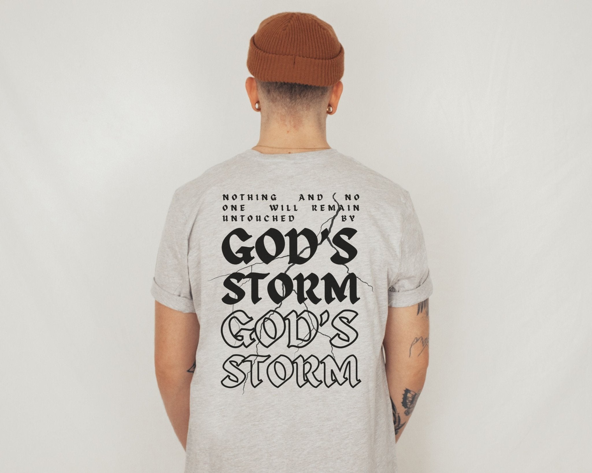 God's Storm T-shirt - Faith & Flame - Books and Gifts - Printify -