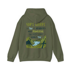 God's Words Hoodie - Faith & Flame - Books and Gifts - Printify - 