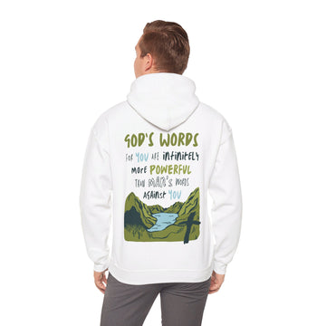 God's Words Hoodie - Faith & Flame - Books and Gifts - Printify - 