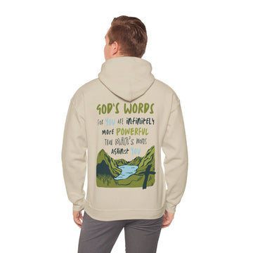 God's Words Hoodie - Faith & Flame - Books and Gifts - Printify - 