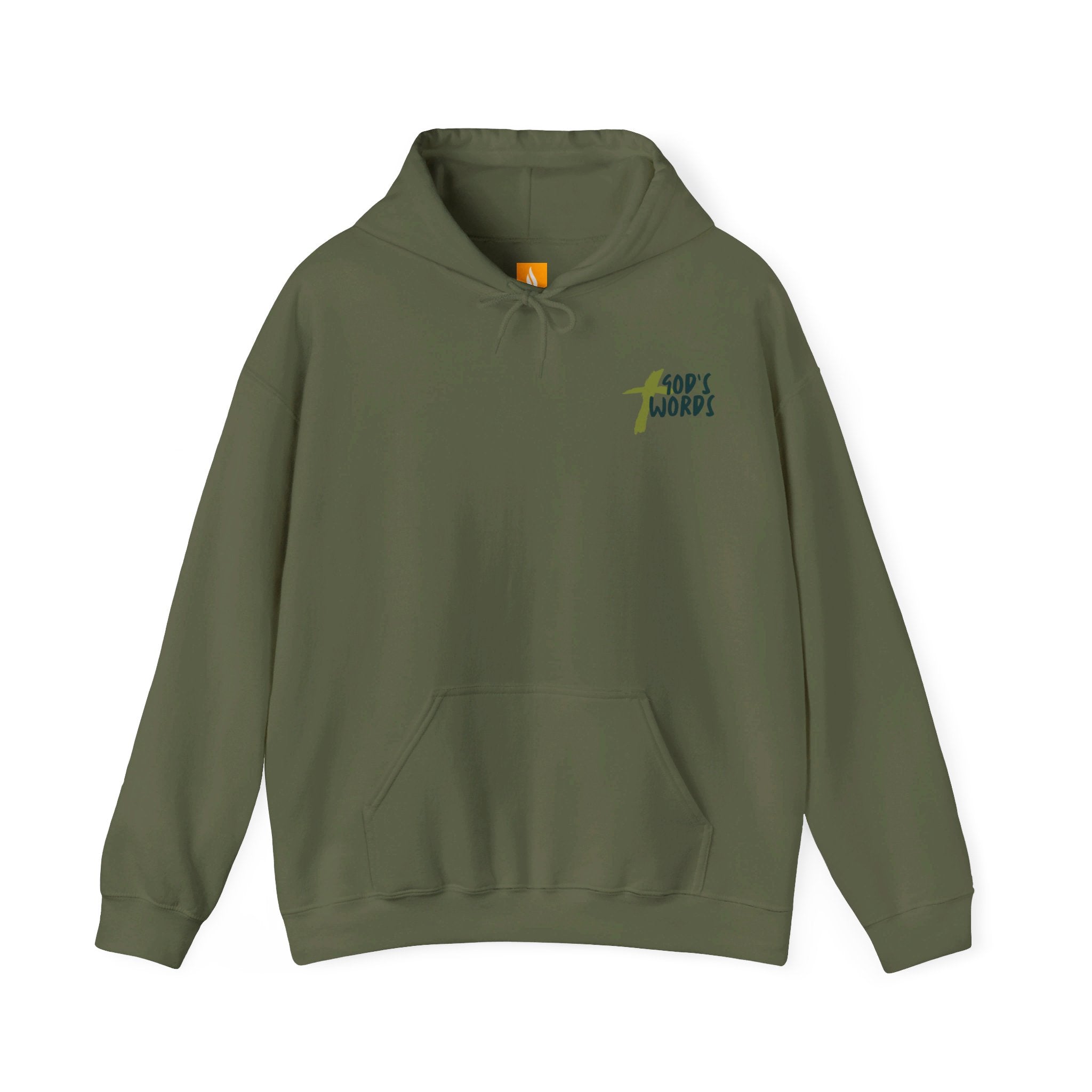 God's Words Hoodie - Faith & Flame - Books and Gifts - Printify - 