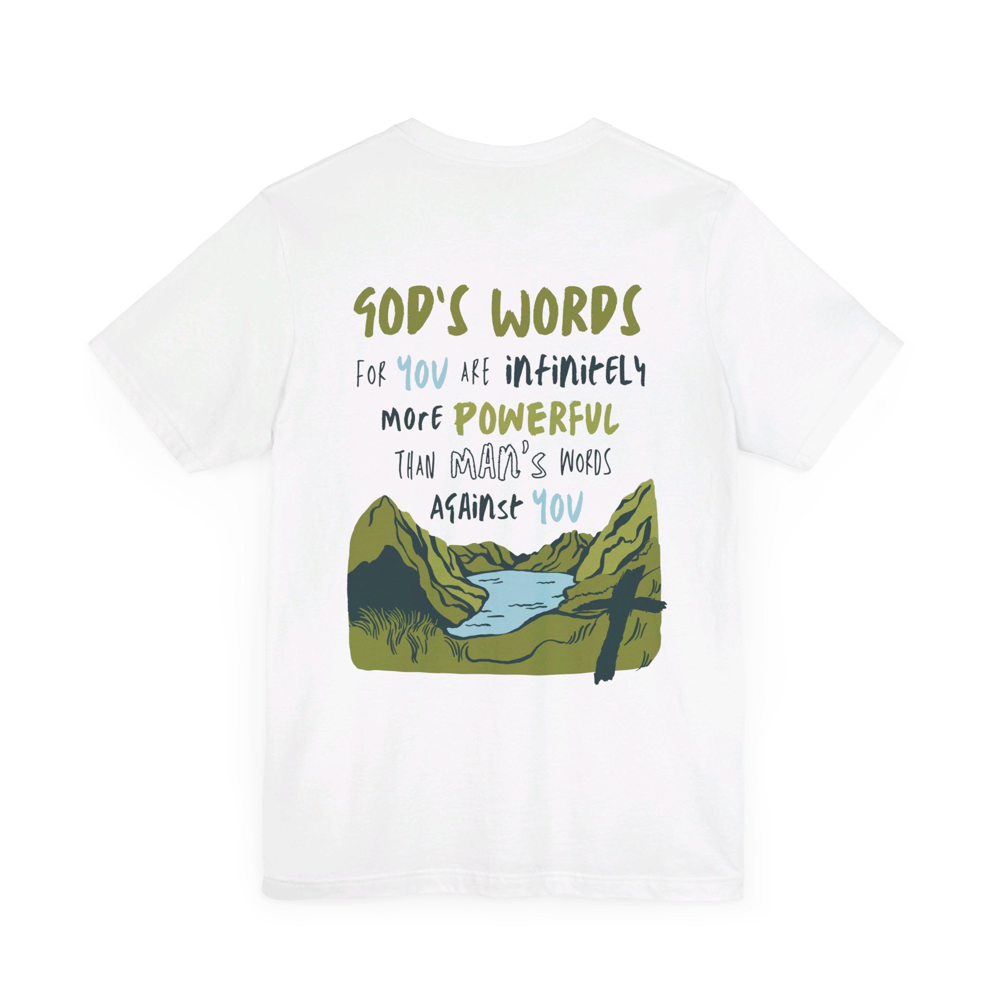 God's Words T - shirt - Faith & Flame - Books and Gifts - Printify - 