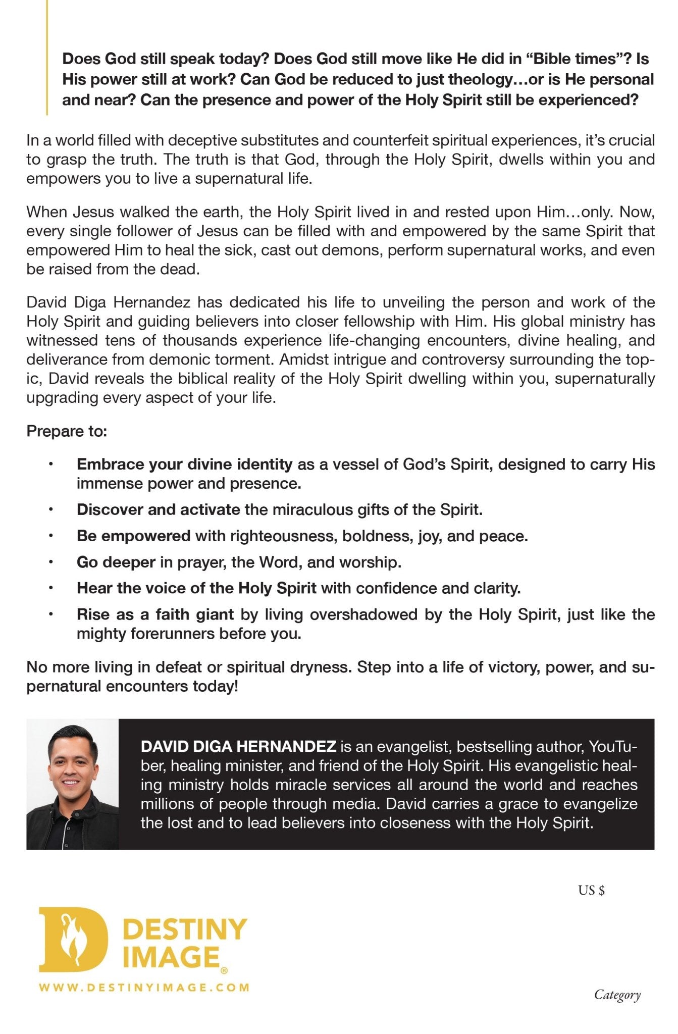 Holy Spirit: God Within You: Hear His Voice, Experience His Presence, and Move in His Power Paperback – June 3, 2025 - Faith & Flame - Books and Gifts - Destiny Image - 9780768483390