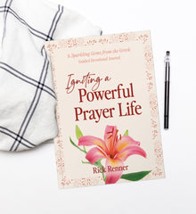 Igniting a Powerful Prayer Life: A Sparkling Gems From the Greek Guided Devotional Journal Paperback – October 3, 2023 - Faith & Flame - Books and Gifts - Harrison House Publishers - 9781667503387